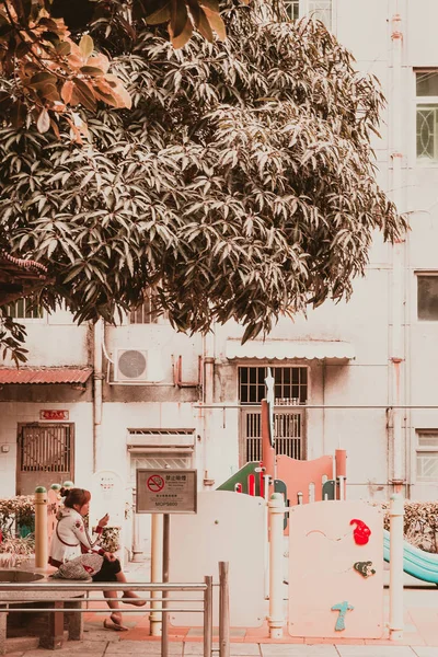 Paisajes y atracciones turísticas de Taipa Village en Macao, China — Foto de Stock