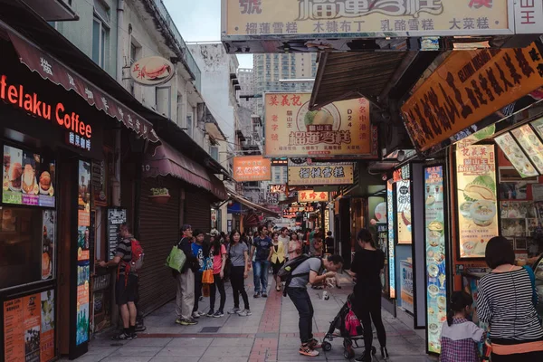 Paesaggi e attrazioni turistiche in Taipa Village a Macao, Cina — Foto Stock