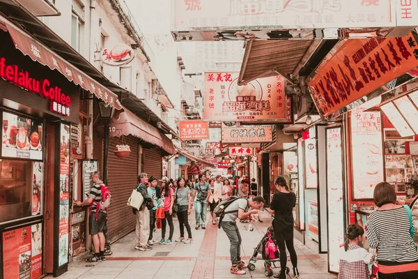 Paisajes y atracciones turísticas de Taipa Village en Macao, China — Foto de Stock