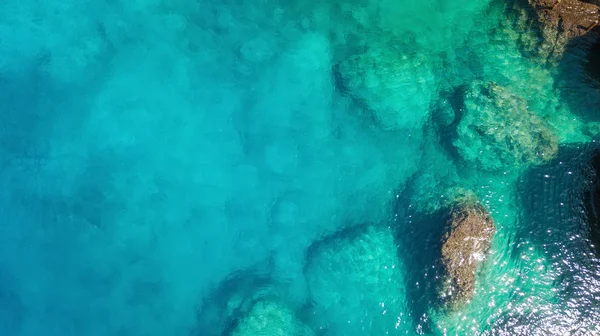 Yaz Saati Doğal Deniz Manzarası Havadan Görünümü — Stok fotoğraf