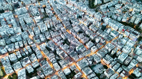 Luftaufnahme Der Stadt Bei Sonnigem Tag — Stockfoto
