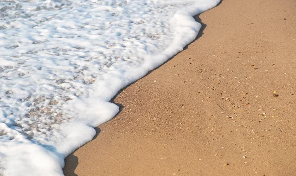 Golf Zand Als Achtergrond Mooie Natuurlijke Compositie Zomertijd — Stockfoto