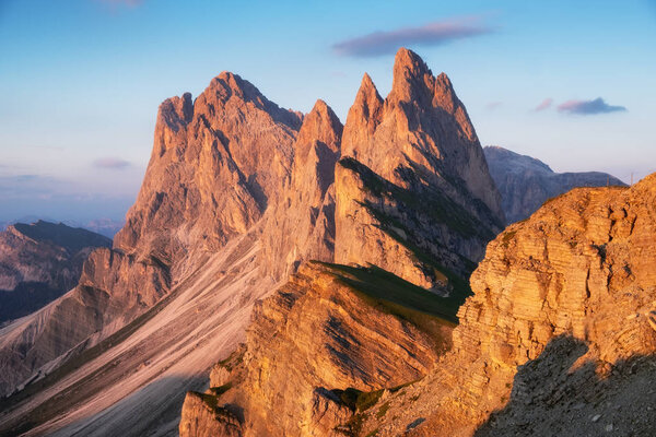 High Mountains Dolomite Alps Italy Beautiful Natural Landscape Summer Time — Stock Photo, Image