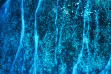 Gündüz deniz manzarası. Arka plan olarak su. Yukarıdan mavi su arka planı. Deniz ve resif. Bali, Endonezya. Seyahat - resim