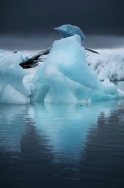 Jokulsarlon Gletsjerlagune Nationaal Park Vatnajokull Ijsland Oceaanbaai Ijsbergen Zomer Seizoen — Stockfoto