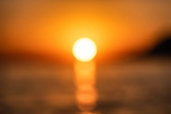 Vagues Sur Surface Mer Ciel Comme Fond Paysage Flou Paysage — Photo