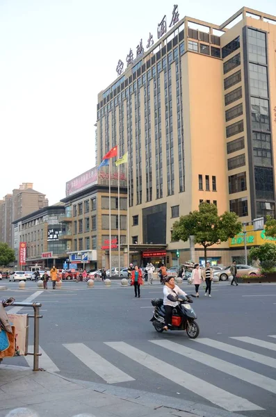 Changzhou Cina Aprile Changzhou Città Nella Provincia Jiangsu Centro Città — Foto Stock