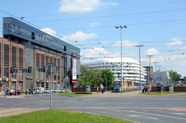 Wroclaw Polsko Května 2017 Vratislav Město Moderní Klasické Architektury Dominikanski — Stock fotografie