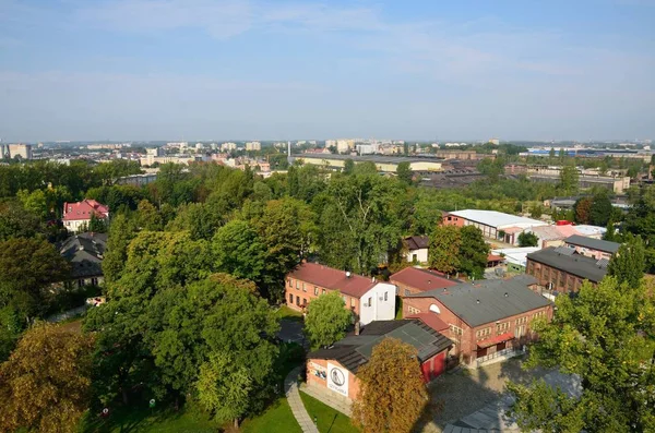 Yatay Yukarı Silezya Polonya Chorzow Şehir Genel Görünümden Başkan Shaft — Stok fotoğraf