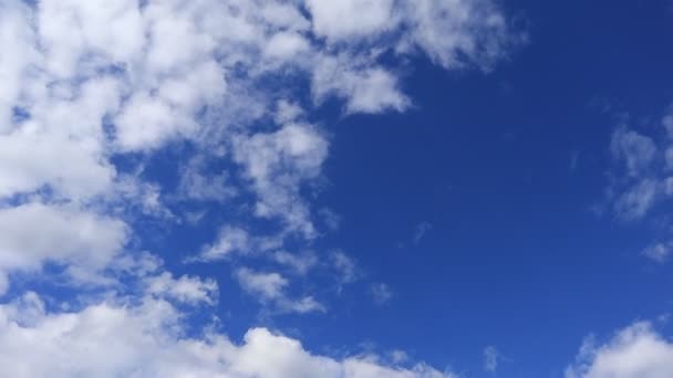 Nuages Dans Ciel Bleu Envolent Rapidement Timelapse — Video