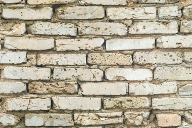 beyaz eski grunge tuğla dokulu duvar