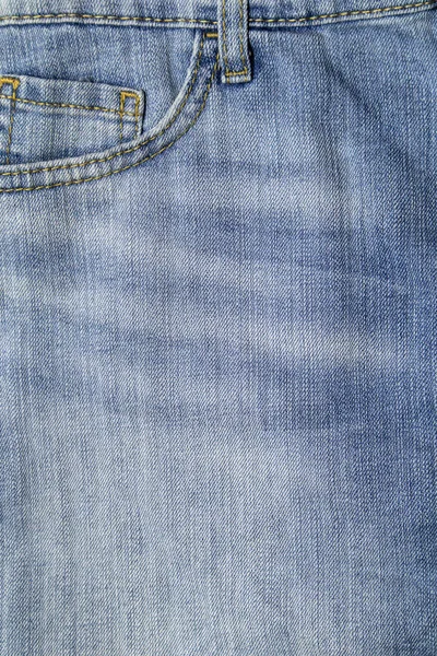 Tissu texture bleu jeans poche — Photo