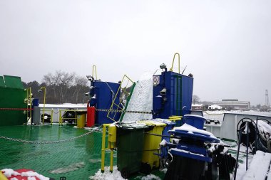 Litvanya feribot, Kış sezonunda Curonian Spit geçiş