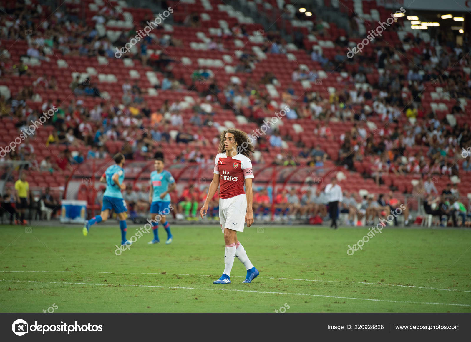 Kallang Cingapura Julho 2018 Matteo Guendouzi Jogador Arsenal Acao Durante Fotografia De Stock Editorial C Daykung 220928828
