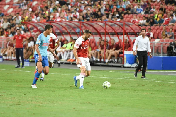 Kallang Singapur 26Juli2018 Sead Kolasinac Spieler Von Arsenal Aktion Während — Stockfoto
