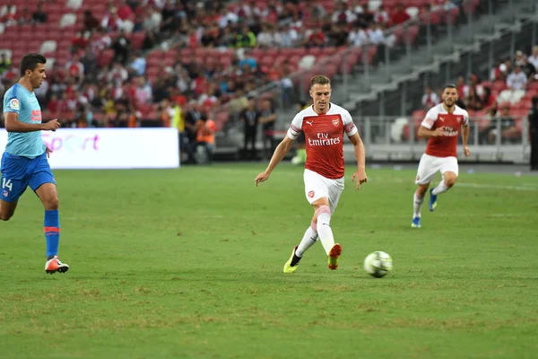 Kallang Singapore 26Jul2018 Aaron Ramsey Jogador Arsenal Ação Durante Icc2018 — Fotografia de Stock