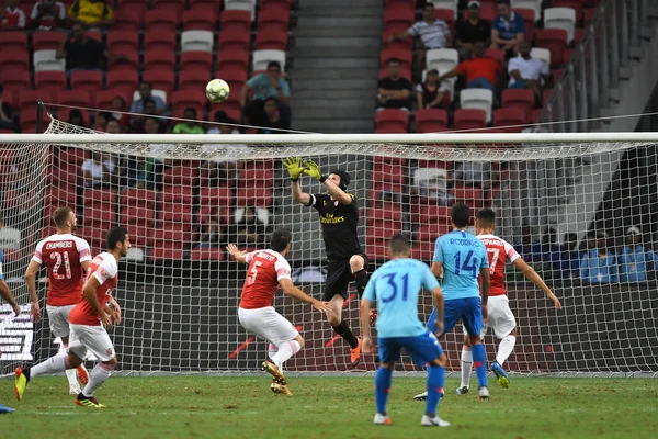 Kallang Singapore 26Jul2018 Petr Cech Player Arsenal Action Icc2018 Arsenal — Stock Photo, Image