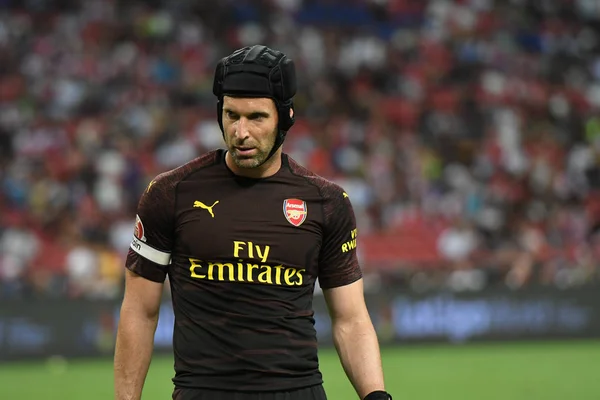 Kallang Singapore 26Jul2018 Petr Checo Jogador Arsenal Ação Durante Icc2018 — Fotografia de Stock