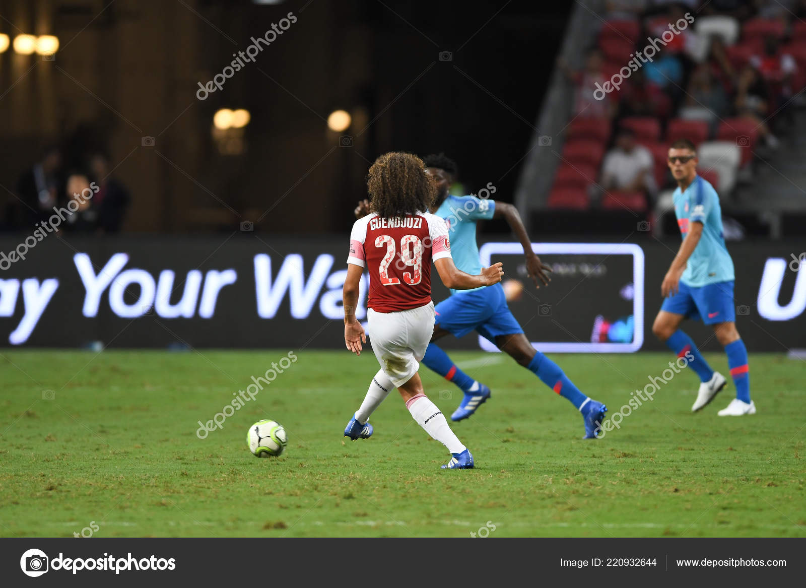 Kallang Singapore 26jul2018 Matteo Guendouzi Player Arsenal Action Icc2018 Arsenal Stock Editorial Photo C Daykung 220932644