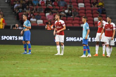 Kallang-Singapur-26Jul2018: Calum odaları # 21 cephanelik oyuncusu icc2018 'de atletico de madrid' e karşı ulusal stadyum, Singapur 'da savaşıyor.