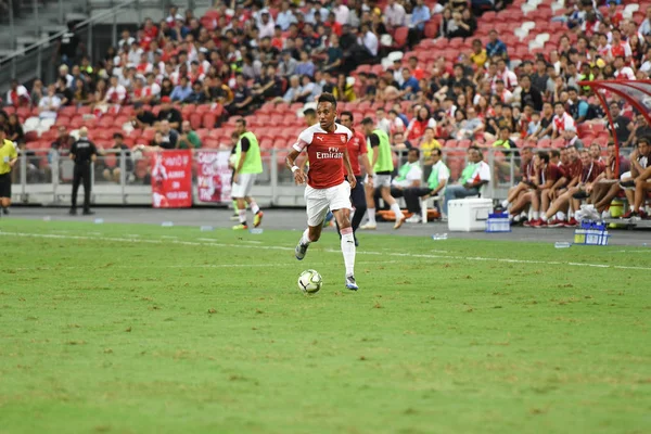 Kallang Singapore 26Jul2018 Pierre Emerick Aubameyang Jugador Arsenal Acción Durante —  Fotos de Stock