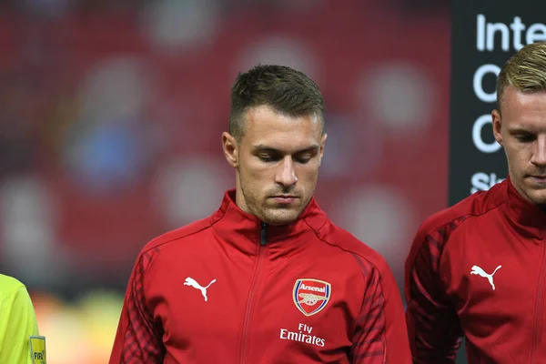 Kallang Singapore 26Jul2018 Aaron Ramsey Speler Van Arsenaal Actie Tijdens — Stockfoto