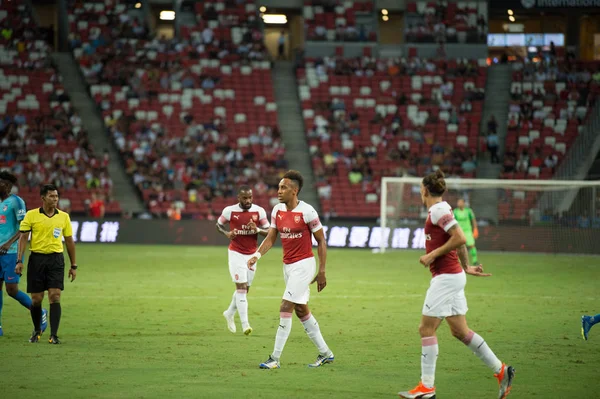 Kallang Singapour 26Juillet2018 Pierre Emerick Aubameyang Joueur Arsenal Action Lors — Photo