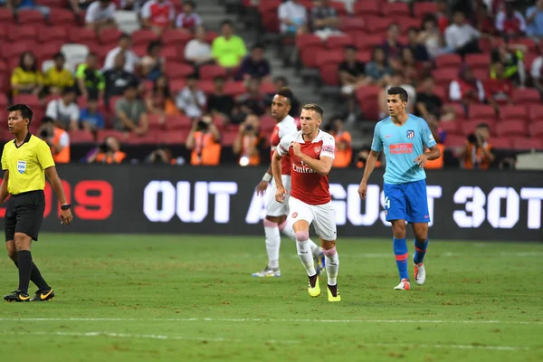 Kallang Singapur 26Juli2018 Aaron Ramsey Spieler Von Arsenal Aktion Während — Stockfoto