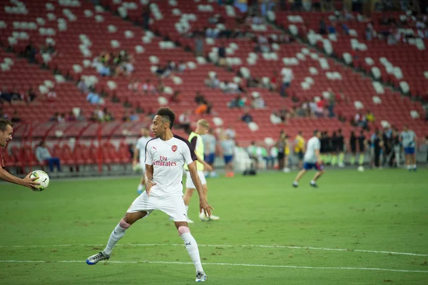 Kallang Singapore 26Jul2018 Pierre Emerick Aubameyang Jugador Arsenal Acción Durante —  Fotos de Stock