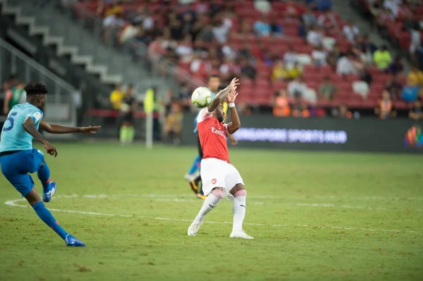 Kallang Singapour 26Juillet2018 Alexandre Lacazette Joueur Arsenal Action Lors Icc2018 — Photo