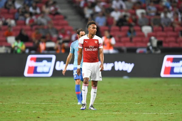 Kallang Singapore 26Jul2018 Pierre Emerick Aubameyang Jugador Arsenal Acción Durante — Foto de Stock