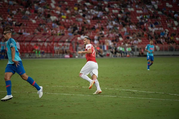 Kallang Singapour 26Juillet2018 Lucas Perez Joueur Arsenal Action Avant Icc2018 — Photo