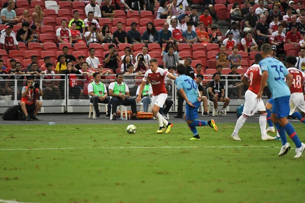 Kallang Singapore 26Jul2018 Aaron Ramsey Jugador Arsenal Acción Durante Icc2018 —  Fotos de Stock