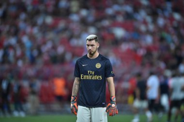 Kallang-Singapur - 28 Temmuz 2018: Sebastien Cibois #50 oyuncu, Psg sırasında icc2018 paris saint-Alman Ulusal Stadyumu'nda, Singapur karşı arsenal arasında eylem