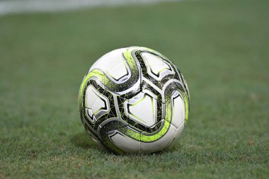 Kallang-Singapur - 30 jul 2018: ekipman topu icc2018 karşı Atletico madrid, paris saint-Alman Ulusal Stadyumu'nda, Singapur arasında sırasında