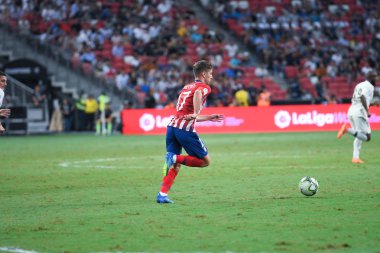 Kallang-Singapur - 30 jul 2018: Luciano vietto #17 oyuncu Atletico Madrid icc2018 karşı Atletico madrid, paris saint-Alman Ulusal Stadyumu'nda, Singapur arasında sırasında eylem