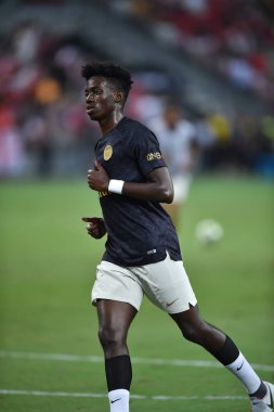 Kallang-Singapur-28 Haziran 2018: PSG 'nin icc2018' de Paris Saint-Alman Ulusal Stadyumu, Singgapur 'daki cephaneliğe karşı oynadığı oyun.