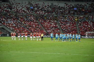Kallang-Singapur - 26 Temmuz 2018: oyuncu icc2018 de Fenerbahçe Singapur Ulusal Stadyumu'nda karşı arsenal arasında sırasında eylem