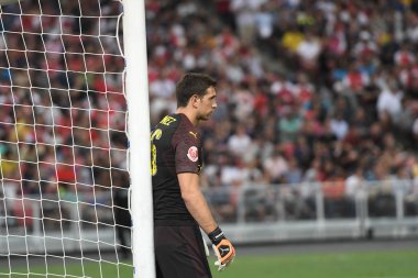 Kallang-Singapur - 28 Temmuz 2018: Emiliano martinez #26 oyuncu Arsenal icc2018 paris saint-Alman Ulusal Stadyumu'nda, Singapur karşı arsenal arasında sırasında eylem