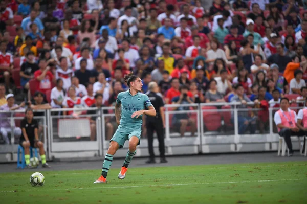 Kallang Singapore 28Jul2018 Hector Bellerin Player Arsenal Action Icc2018 Arsenal — Stock Photo, Image