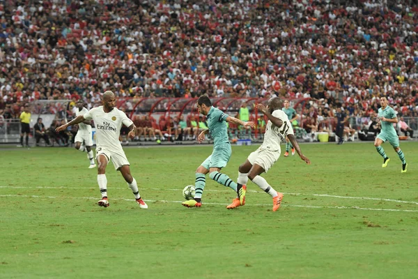 Kallang Singapore 28Jul2018 Henrikh Mkhitaryan Jugador Arsenal Acción Durante Icc2018 — Foto de Stock