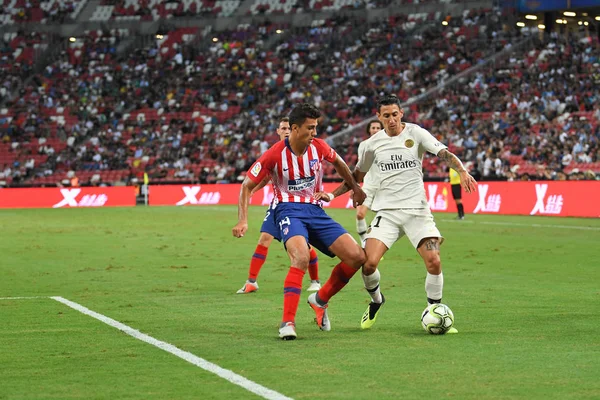 Kallang Singapore 30Jul2018 Angel Maria Jogador Psg Ação Durante Icc2018 — Fotografia de Stock