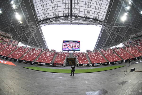 Kallang Singapore 30Lug2018 Atmosfera Nello Stadio Durante Icc2018 Tra Atletico — Foto Stock