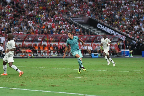 Kallang Singapore 28Jul2018 Henrikh Mkhitaryan Jugador Arsenal Acción Durante Icc2018 — Foto de Stock