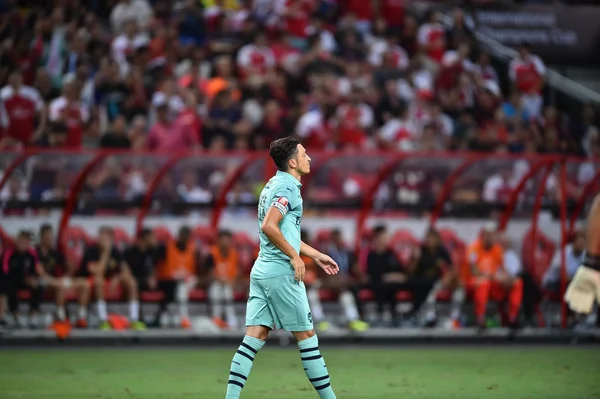 Kallang Singapore 28Jul2018 Mesut Ozil Jugador Arsenal Acción Durante Icc2018 — Foto de Stock