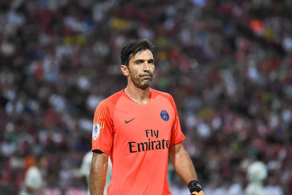 Kallang Singapore 28July 2018 Gianluigi Buffon Spelare Psg Aktion Icc2018 — Stockfoto