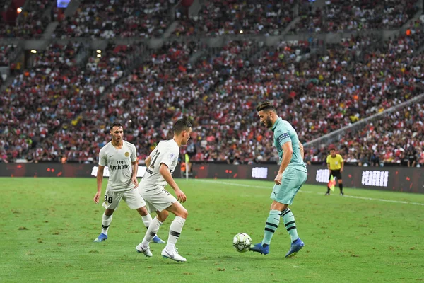 Kallang Singapore 28Jul2018 Adrien Rabiot Jugador Psg Acción Durante Icc2018 — Foto de Stock