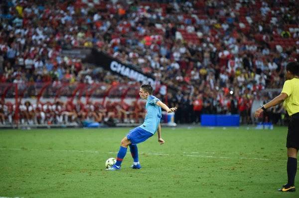 Kallang Singapore 26Jul2018 Borja Ganha Jogador Atlético Madrid Ação Antes — Fotografia de Stock