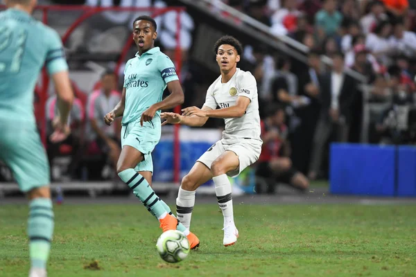 Kallang Singapore 28Jul2018 Joe Willock Jugador Arsenal Acción Durante Icc2018 —  Fotos de Stock