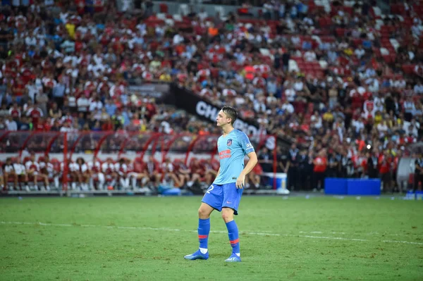 Kallang Singapore 26Jul2018 Borja Garces Jucătorul Lui Atletico Madrid Acțiune — Fotografie, imagine de stoc